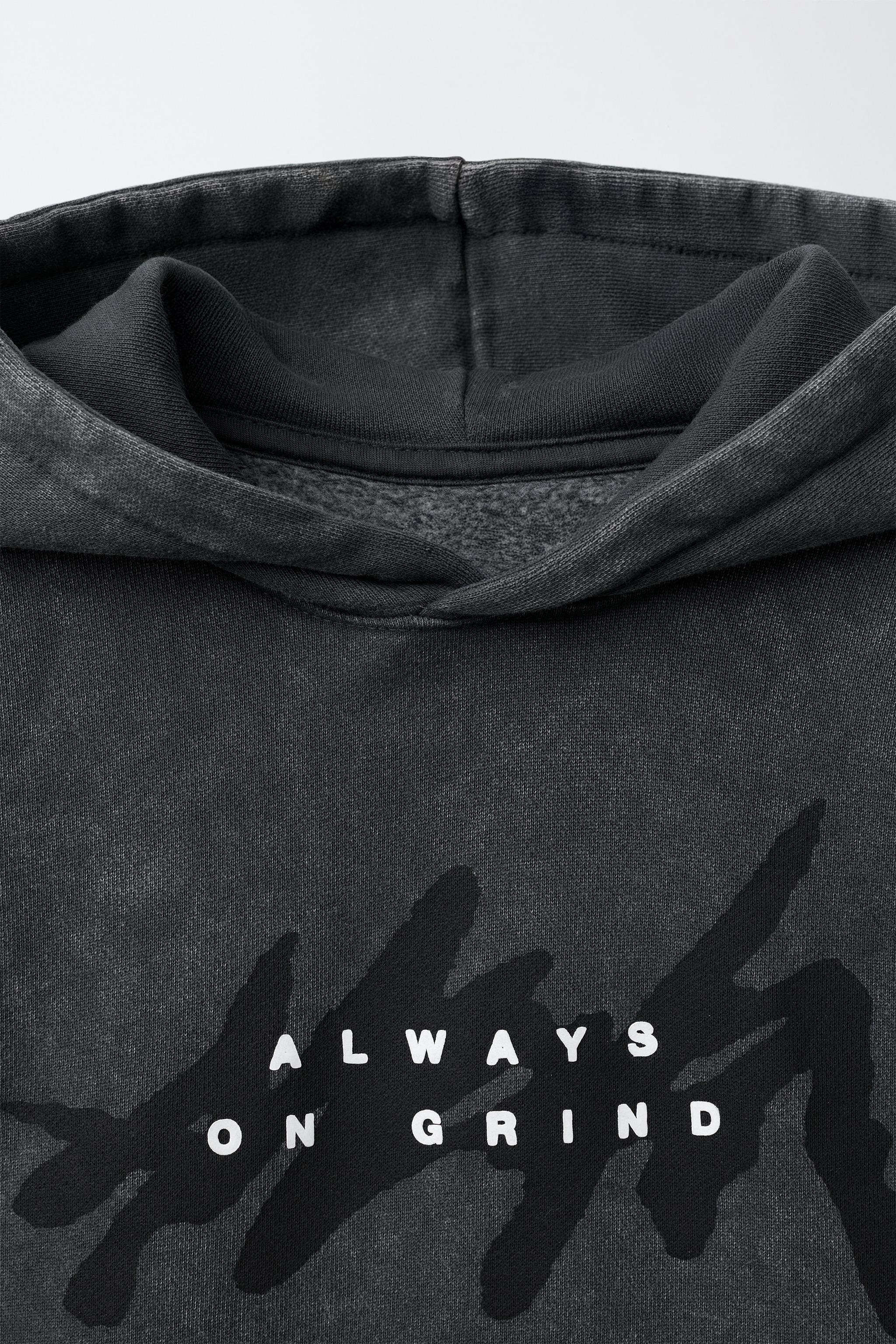 GRAFFITI WASHED EFFECT HOODIE